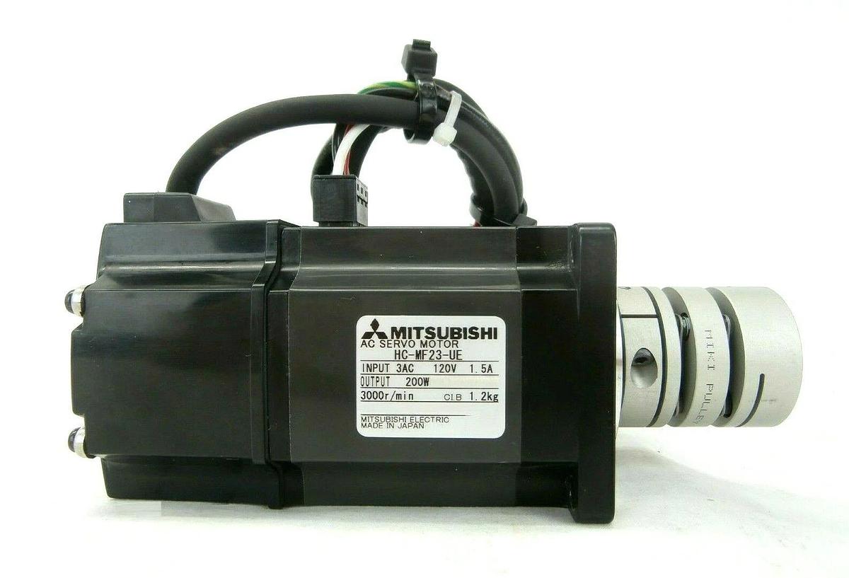 Used Mitsubishi Electric HC-MF23-UE AC Servo Motor 200W Working Spare