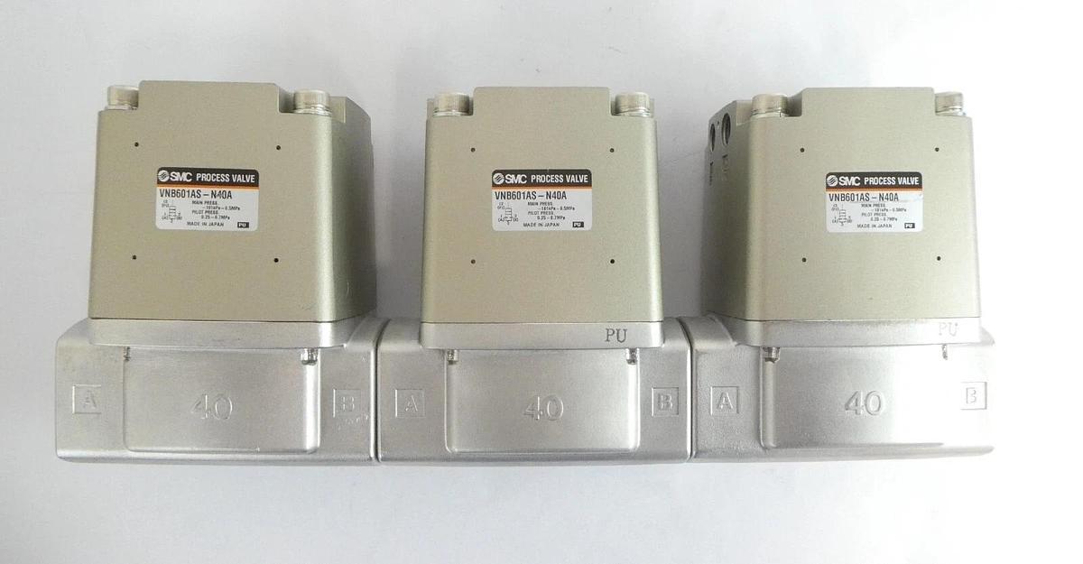 SMC VNB601AS-N40A Pneumatic Process Valve Reseller Lot of 7 New Surplus