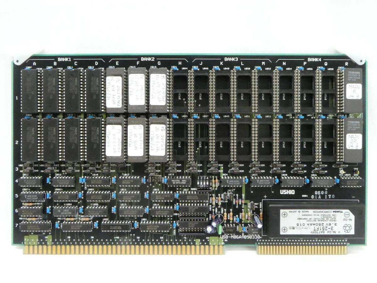 Used Ushio 890330 USB-M86A PCB Card A102 9150 90S DUV Lithography Working Spare