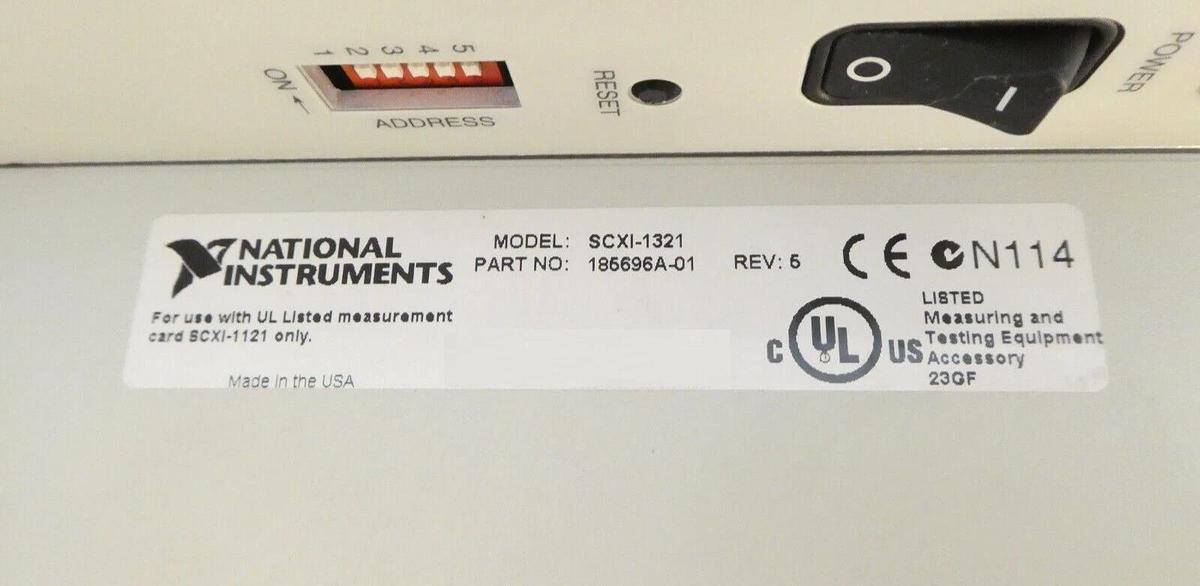 Used National Instruments 181445L-01 Controller SCXI-1000 SCXI-1321 Working Surplus