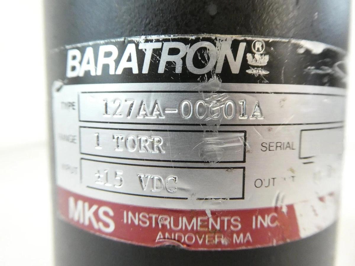 Used MKS Instruments 127AA-00001A Baratron Pressure Transducer Lot of 2 Working