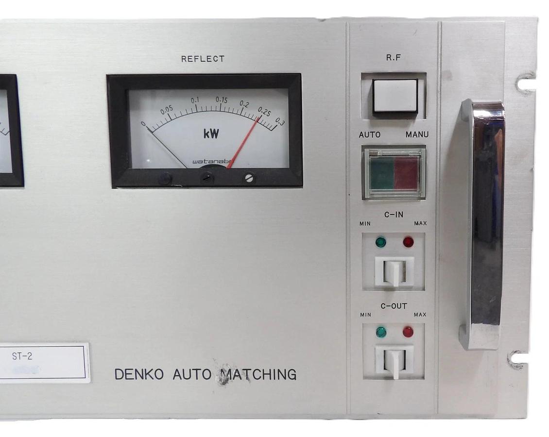 Used Denko ST-2A RF Auto Matching Unit with ALIM-2 Untested Surplus
