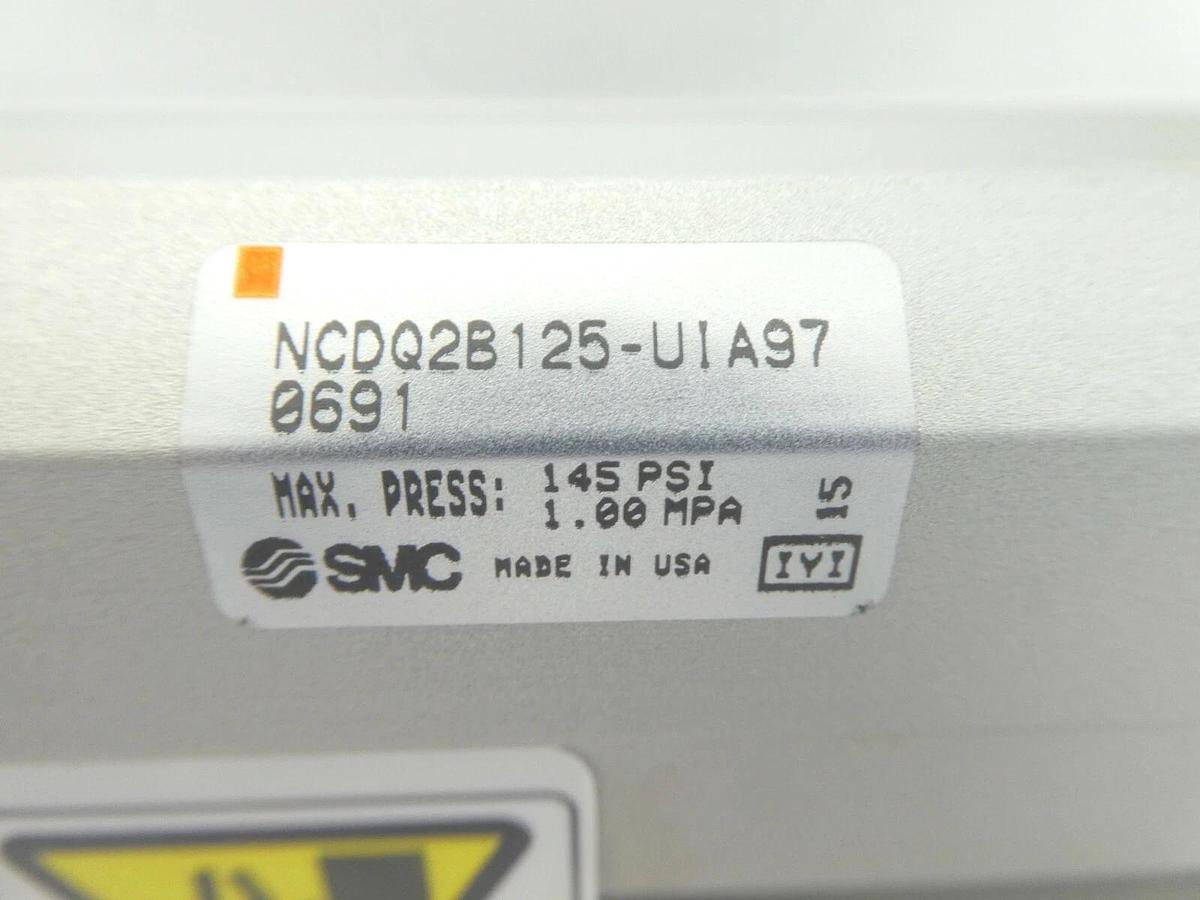 Used SMC NCDQ2B125-UIA97 0691 Pneumatic Cylinder AMAT 0010-03051 Working
