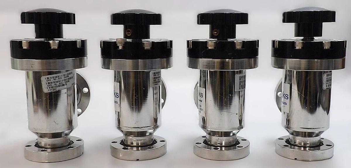 Used MKS Instruments UHV-40-ACC-EAVM Angle Valve Reseller Lot of 4 Working Surplus