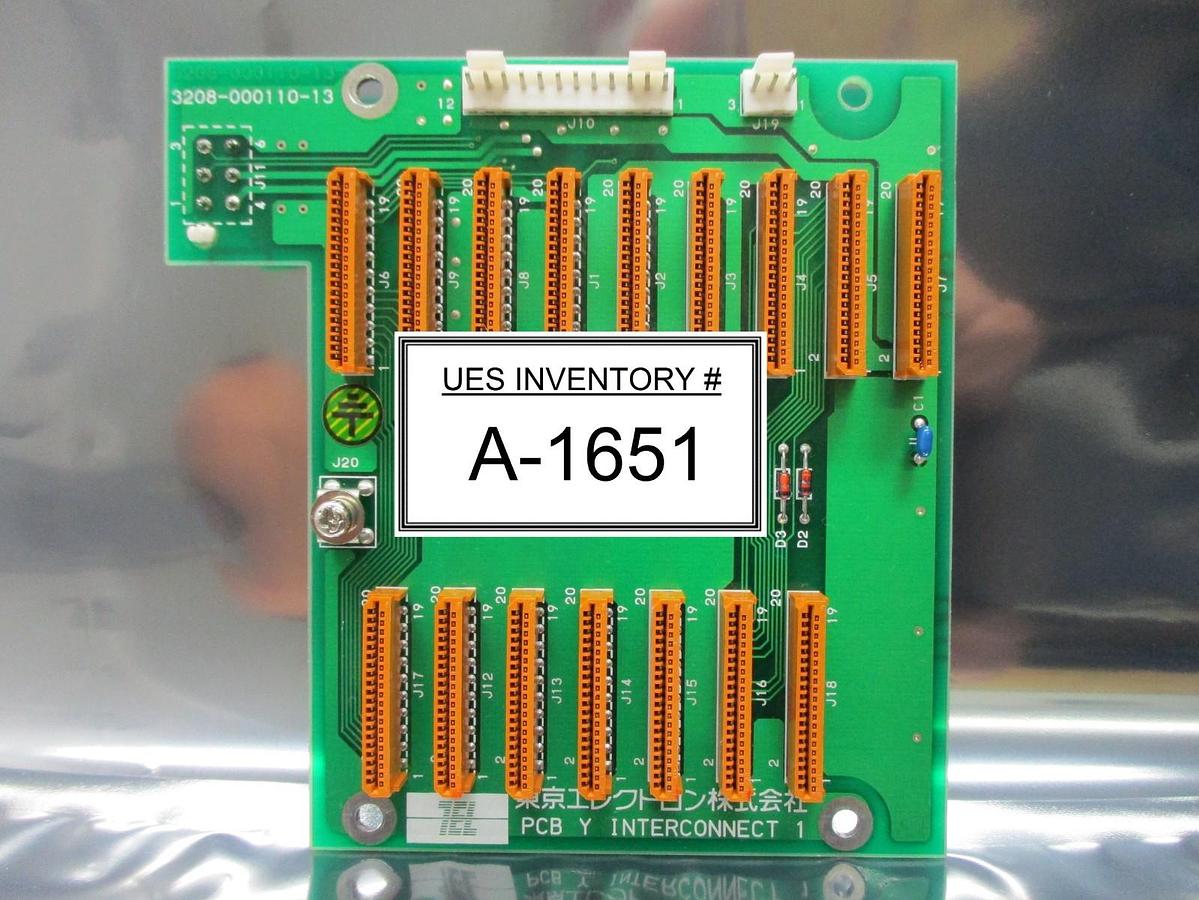 Used TEL Tokyo Electron 3281-000110-13 Y Interconnect 1 PCB 3208-000110-13 P-8 Used