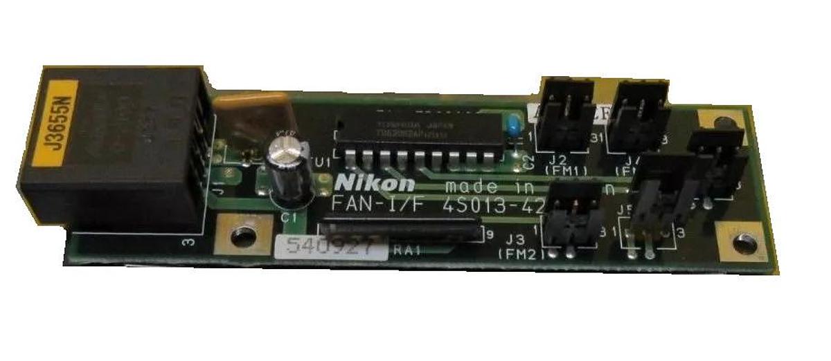Used Nikon Precision 4S013-423 Interface Board PCB FAN-I/F NSR Series Working