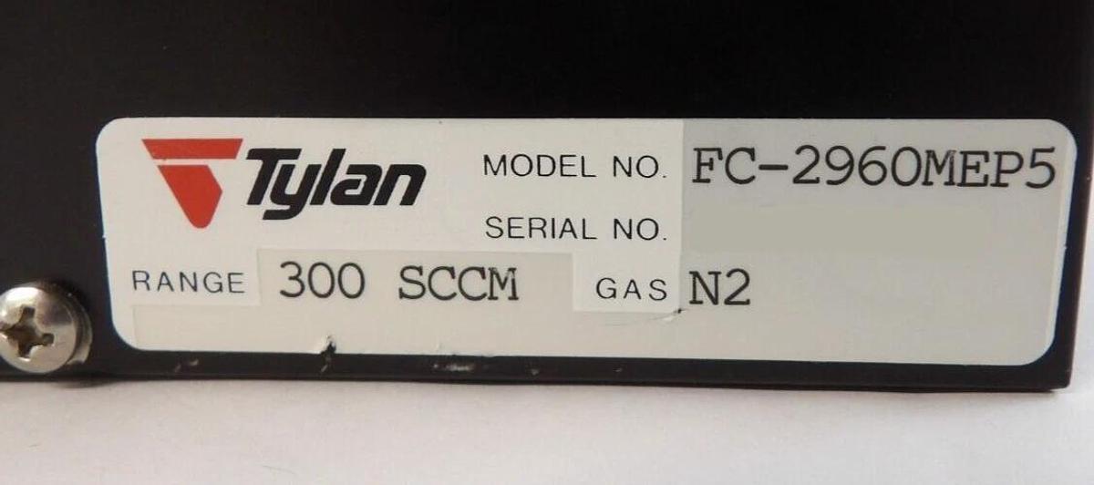Used Tylan FC-2960MEP5 Mass Flow Controller 2900 Series MFC N2 Lot of 2 Working