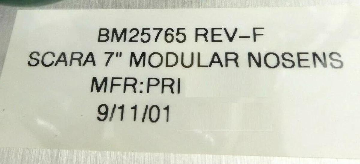 Used PRI Automation BM25765 Robot Scara 7" Modular No Sensor Untested As-Is