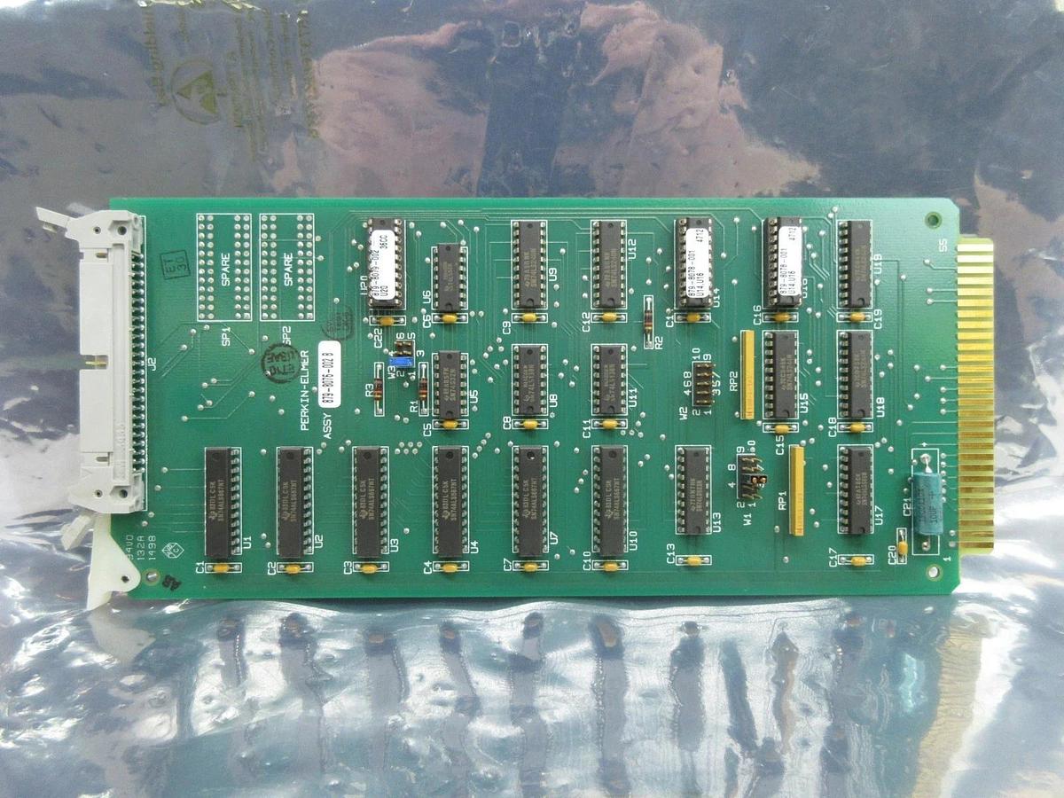 Used Perkin-Elmer 851-9993 Interface PCB Card 879-8076-002 Rev. B ASML SVG 90S Used