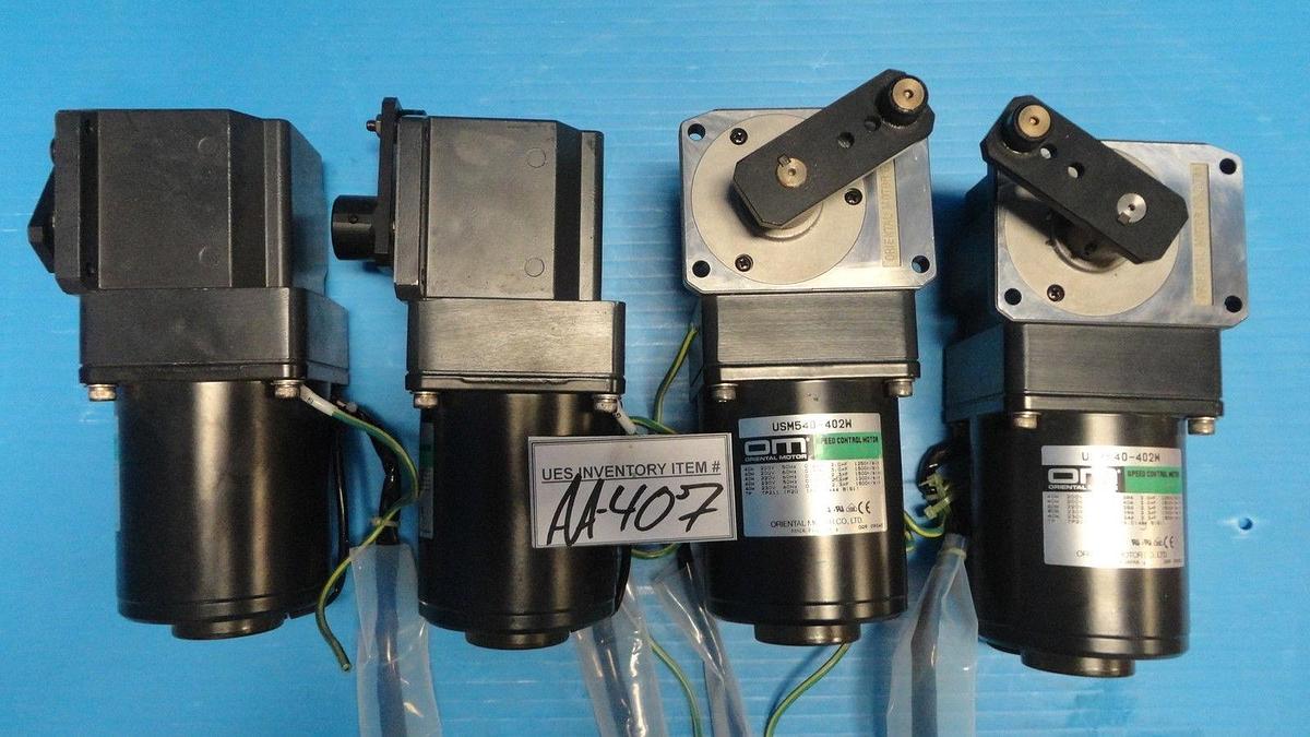 Used Oriental Motor USM540-402W Speed Control Motor Lot of 4 Used Working