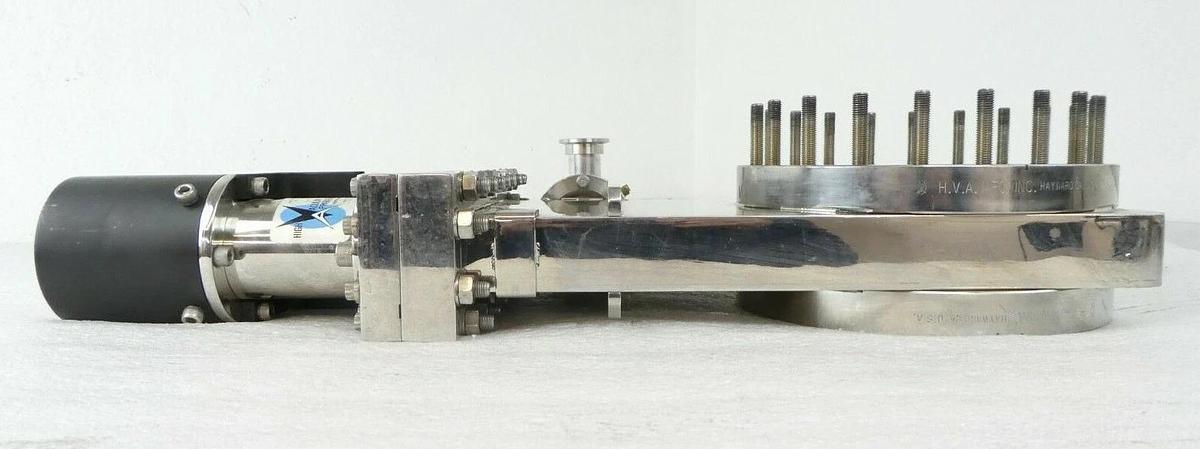 Used HVA High Vacuum Apparatus 125-0600 Gate Valve with AV-100M-P S Working Surplus