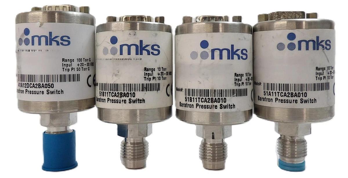 Used MKS Instruments Baratron Pressure Switch Lot of 4 Spare Surplus