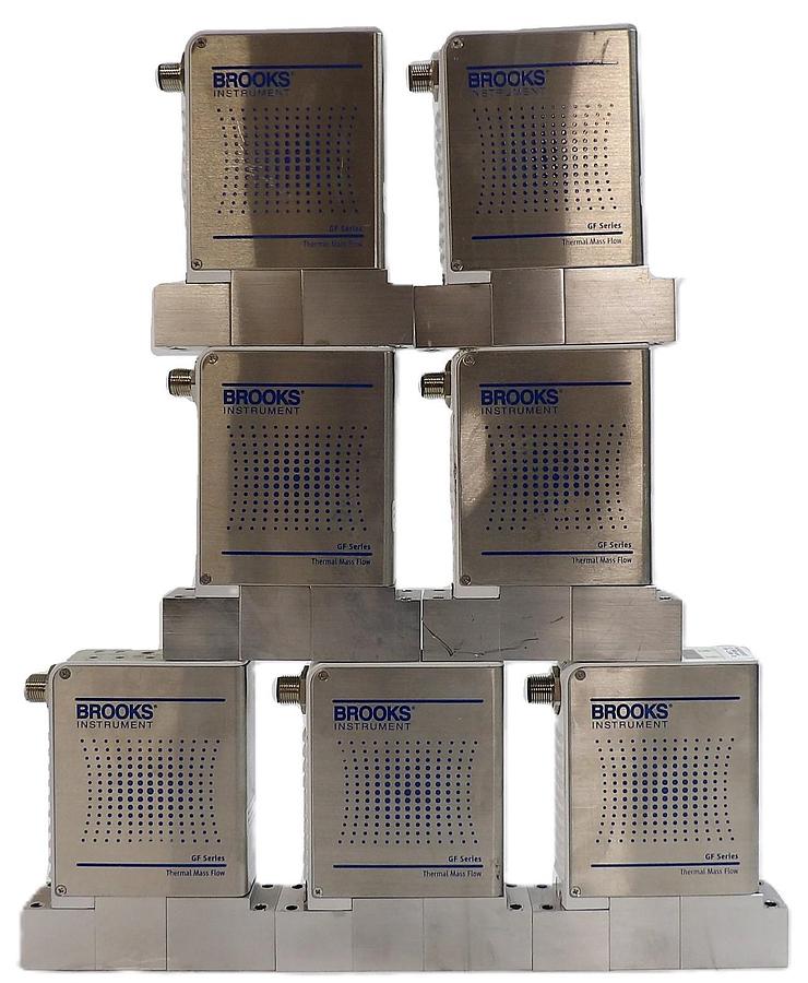 Used Brooks GF Series Mass Flow Controller MFC GF125C Lot of 7 Spare