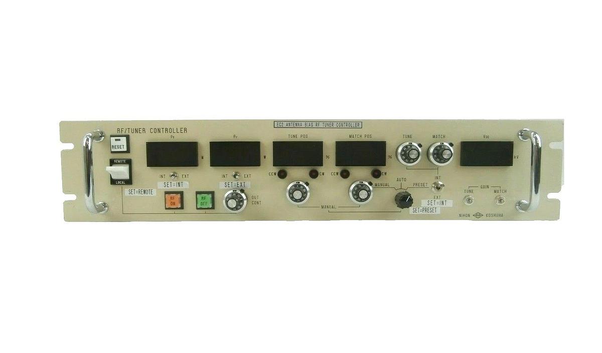 Used Nihon Koshuha RF/TUNE CONT-2 RF EC2 Antenna Bias Tuner Controller Working