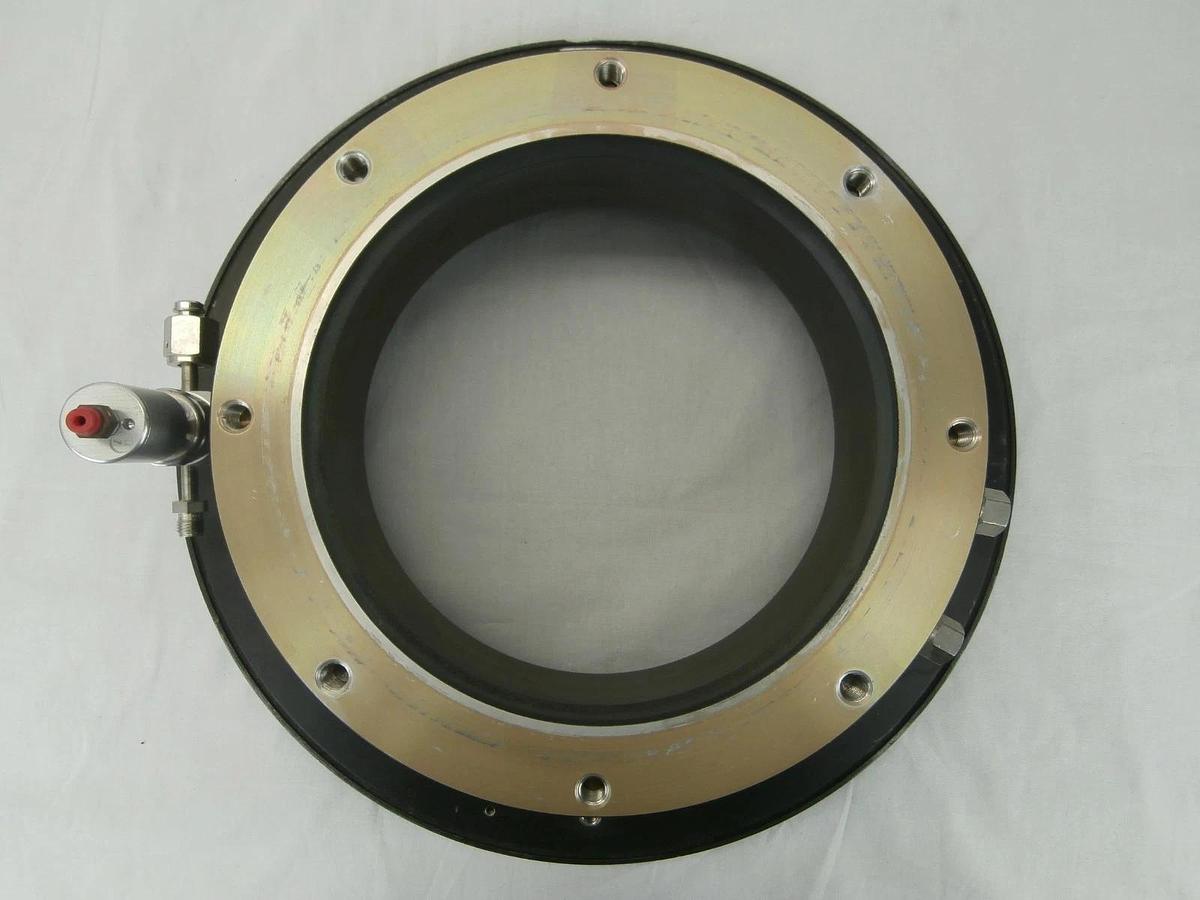 Used Tegal 37-441-004 Cooling Flange 6500 HRe Dual Frequency Etch System Used Working