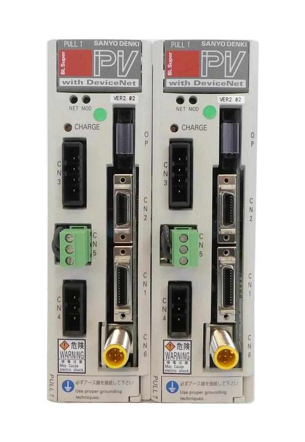 Used Sayno Denki PV2A015SMT1P50-01 Pedestal Lift Servo Driver AMAT Lot of 2 Working
