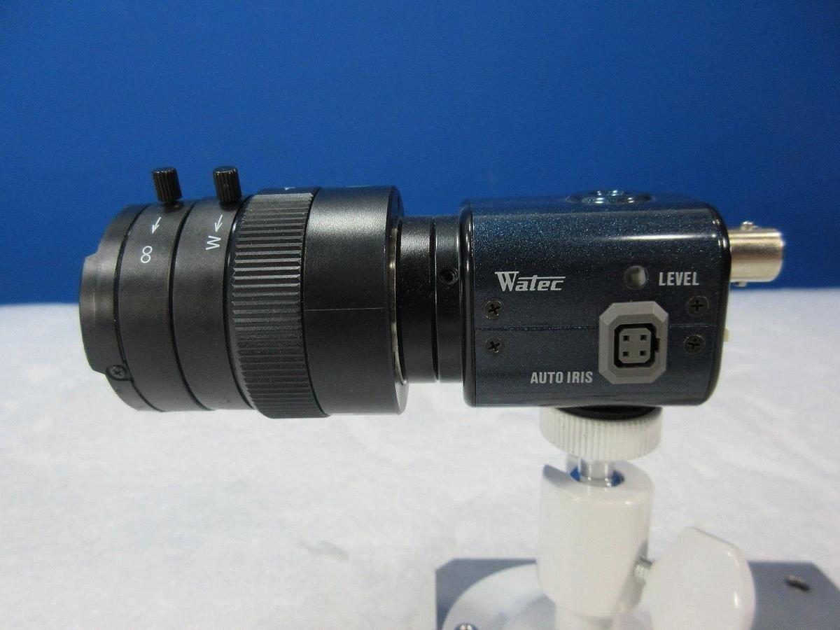 Used Watec WAT-902H2 Supreme CCD Camera with Computar H3Z4512CS-IR Lens & Cables Used