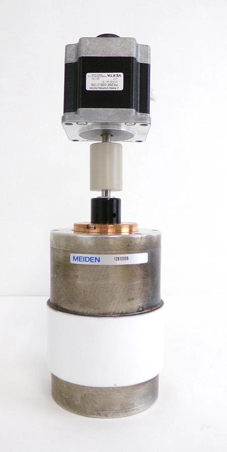 Used Meiden 12910008 12910009 Variable Vacuum Capacitor Lot of 2 Working