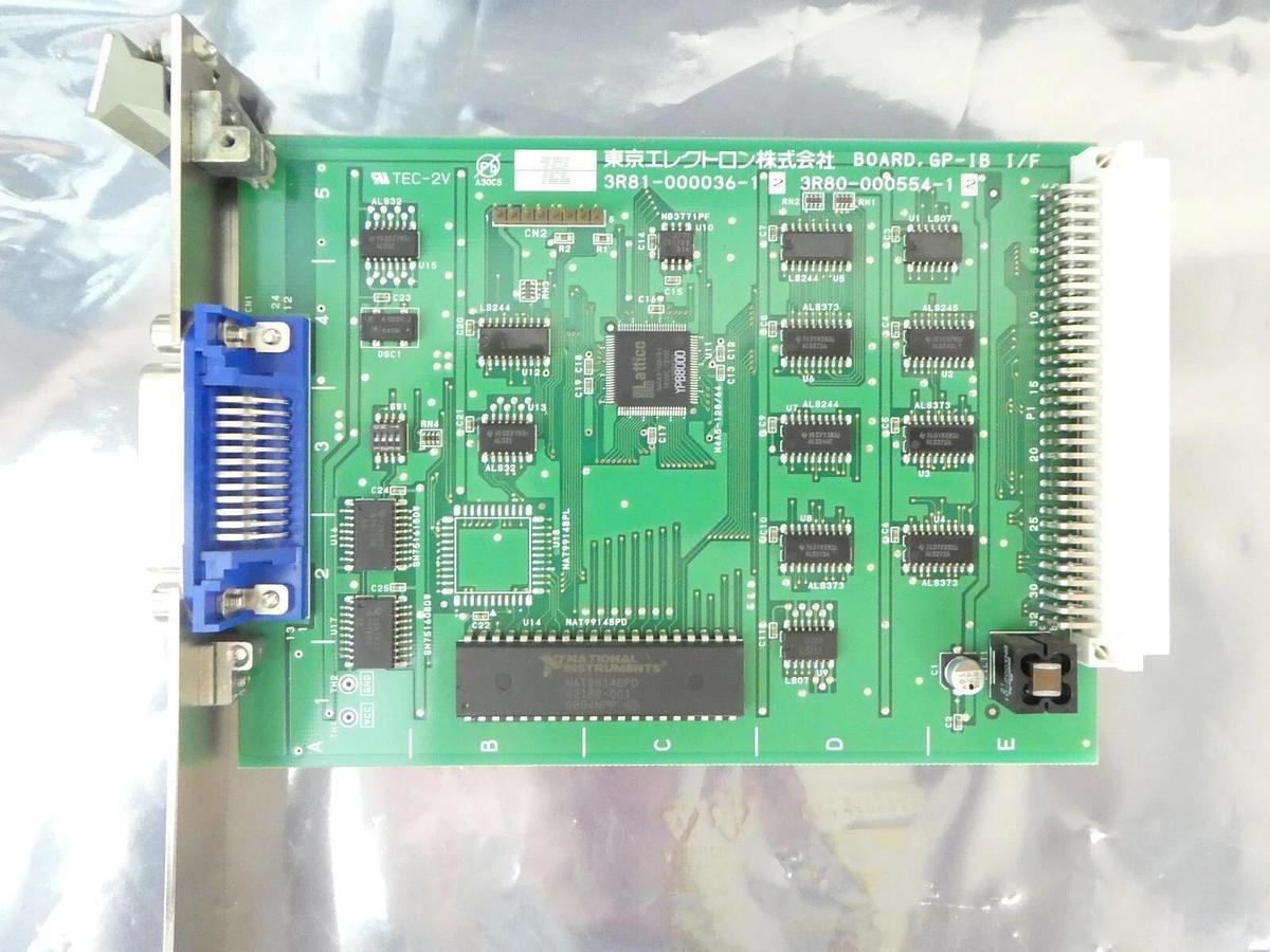 Used TEL Tokyo Electron 3R81-000036-12 GP-IB Interface Board PCB Card Working Surplus