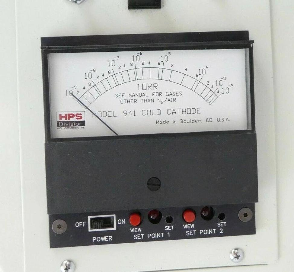 Used JEOL JSM-6300F SEM Cold Cathode Gauge Panel MKS HPS 941 Working Surplus