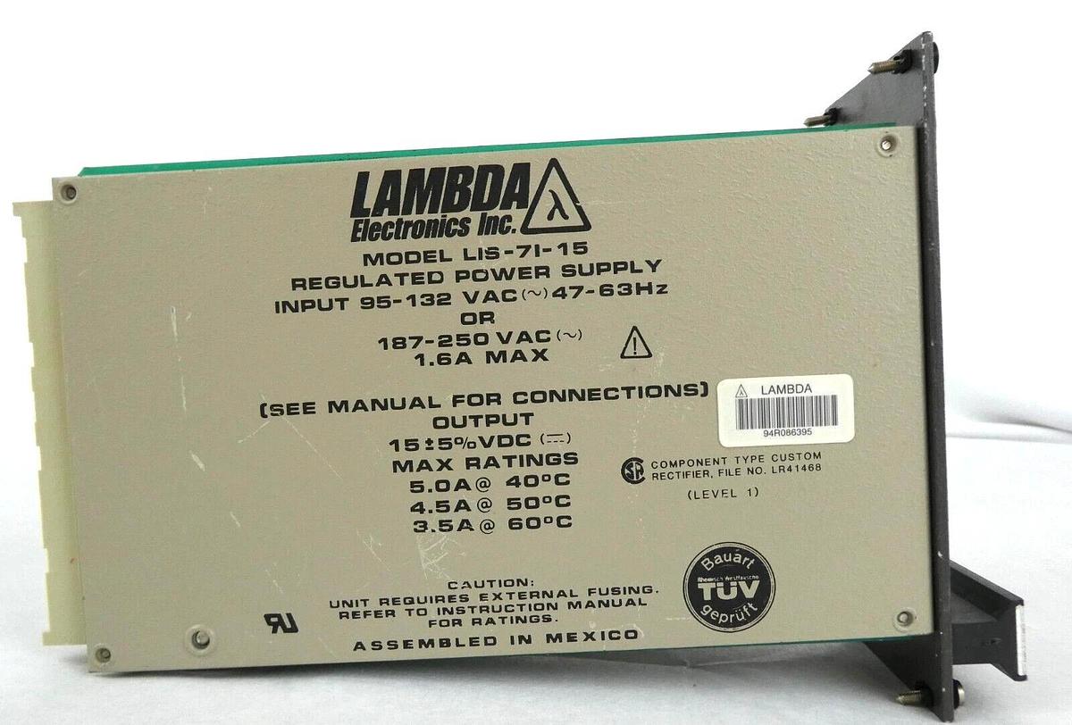 Used Lambda LIS-71-15 Power Supply AMAT 1140-00078 Reseller Lot of 3 Working Surplus