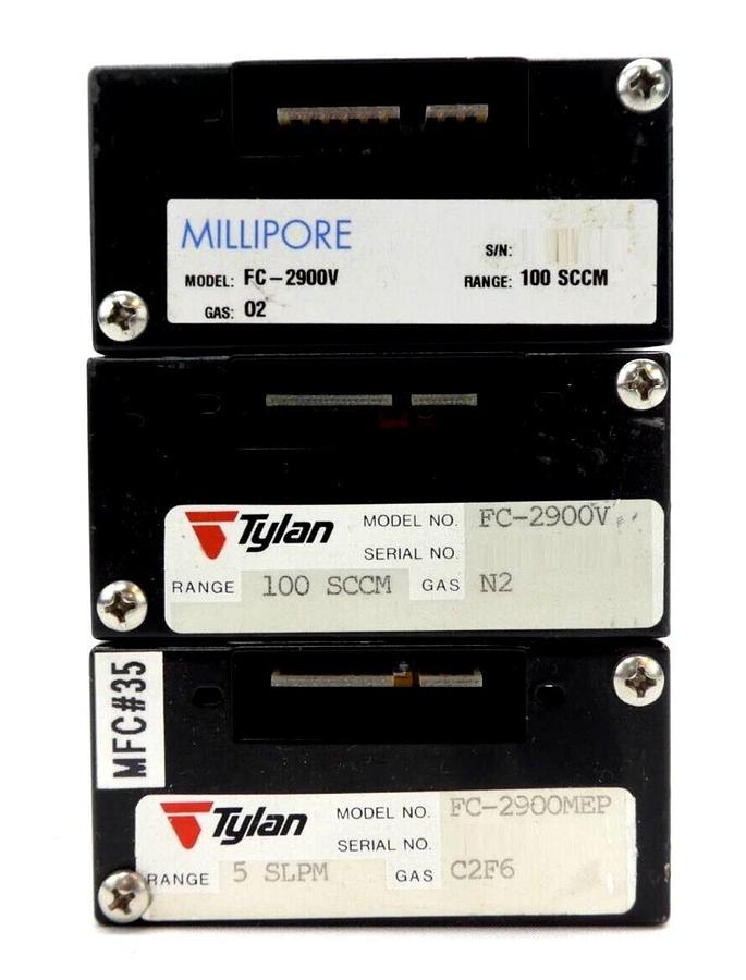 Used Tylan 2900 Series Mass Flow Controller MFC FC-2900V FC-2900MEP Reseller Lot of 9