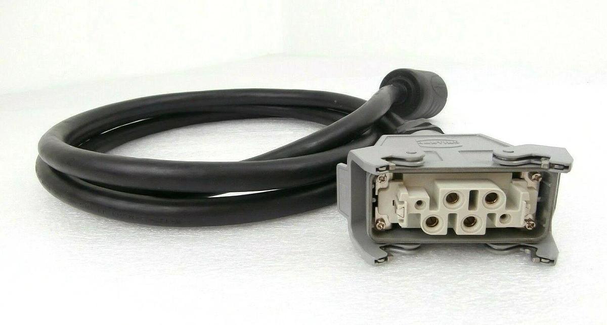 Used Edwards E21909516 iQDP Power Plug with 8.5 Foot Cable 2.5M iQDP40 iQDP80 Working