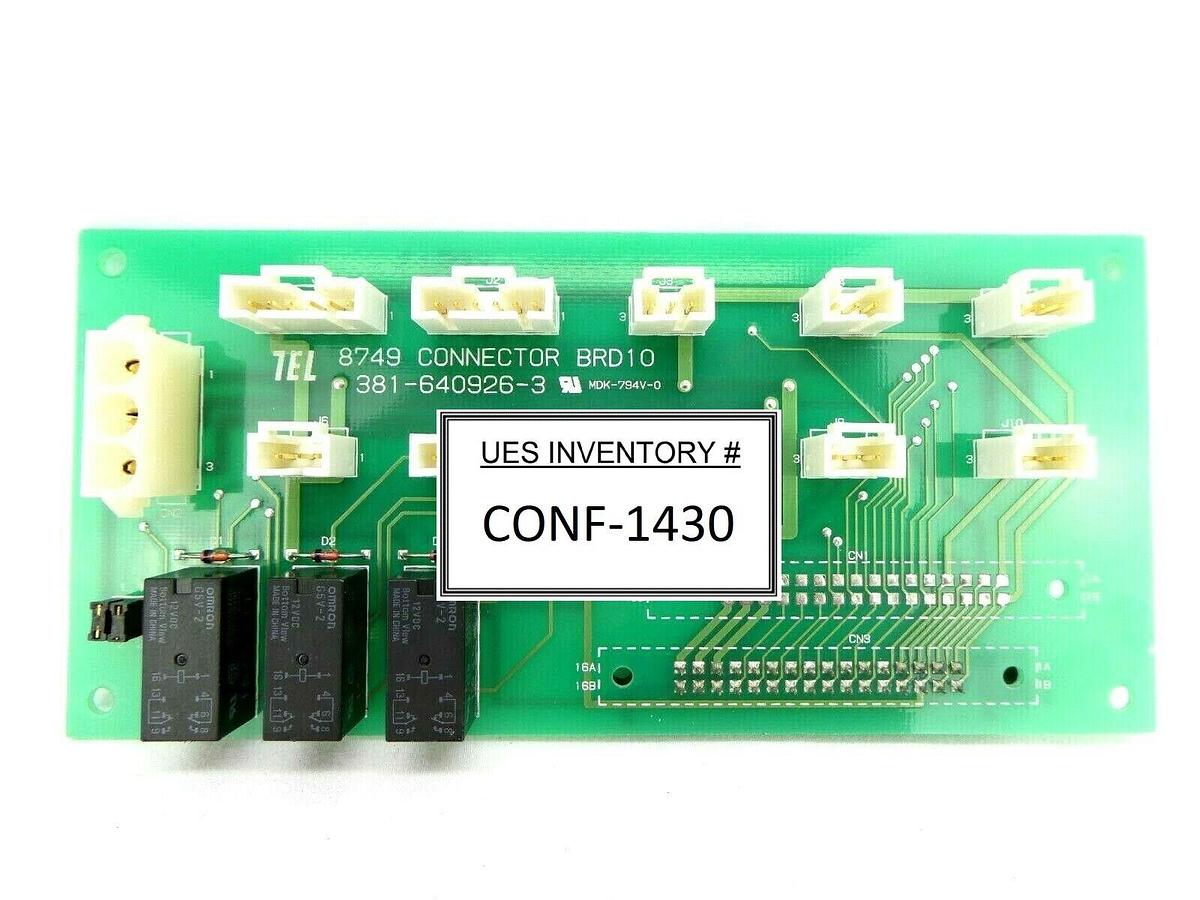 Used TEL Tokyo Electron 381-640926-3 8749 Connector Board PCB 308-640926-2 Working