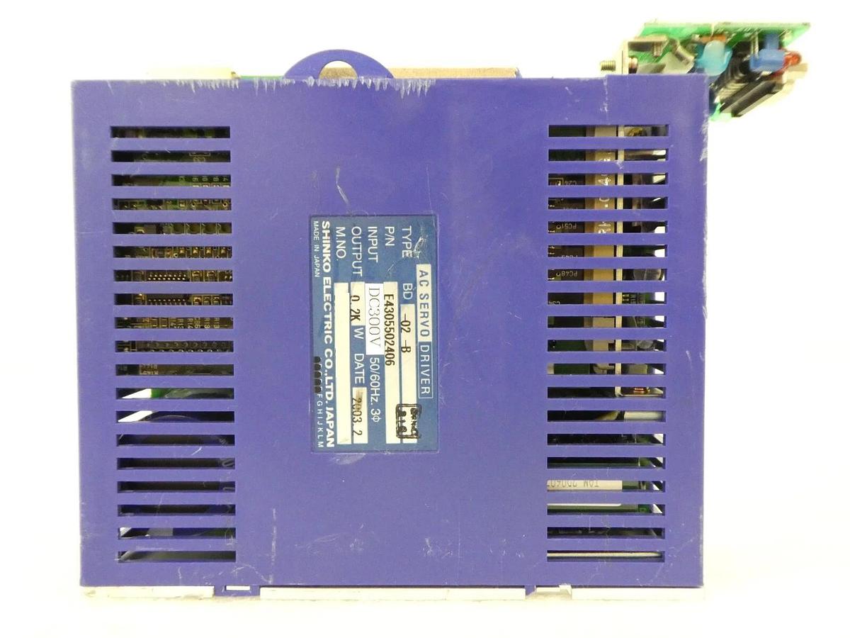 Used Shinko Electric E4305502406 AC Servo Driver BD-02-B Asyst Shinko SOHT-300 Spare
