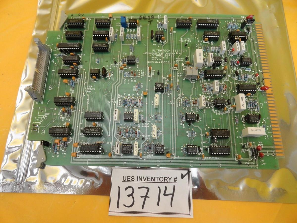 Used Ultratech Stepper 0513 4197 00 Servo Stage PCB Card Semifusion Model 151 Used