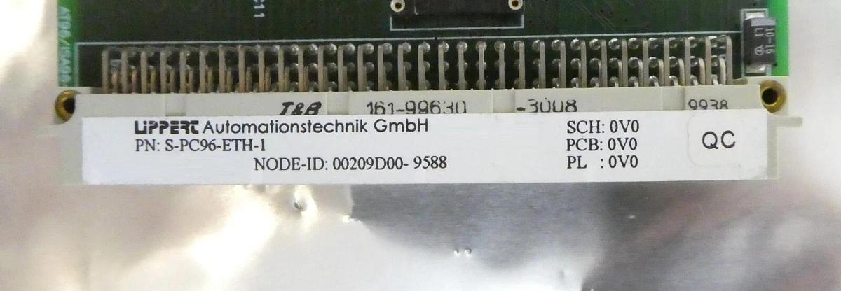 Used LiPPERT Automation S-PC96-ETH-1 Processor PCB Card Working Surplus