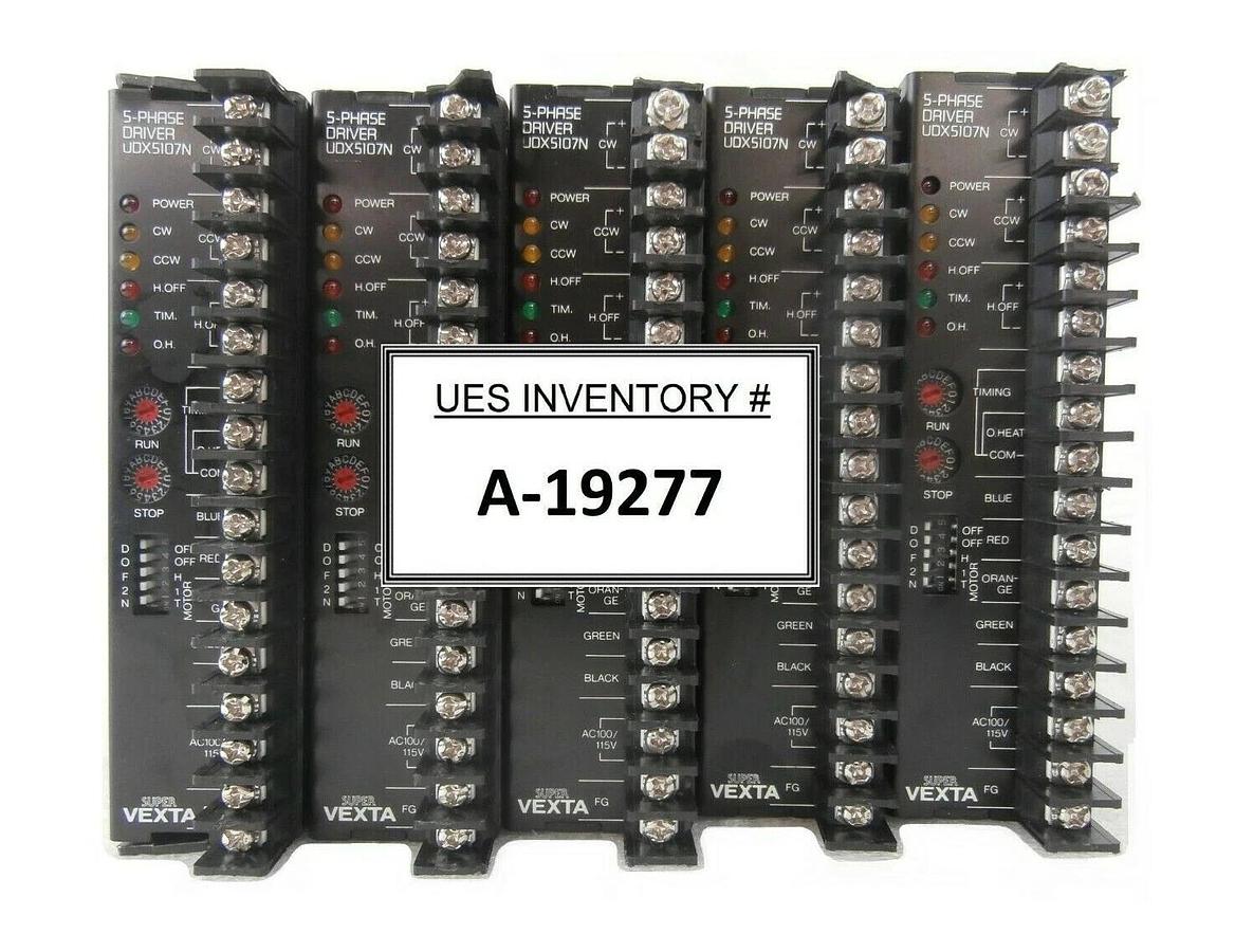 Used Oriental Motor UDX5107N 5-Phase Driver Super VEXTA Reseller Lot of 5 As-Is