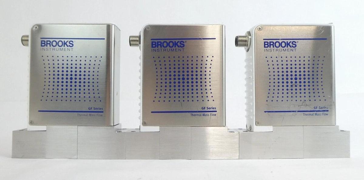 Used Brooks Instrument GF125CXXC Mass Flow Controller MFC Lot of 9 Working Spare