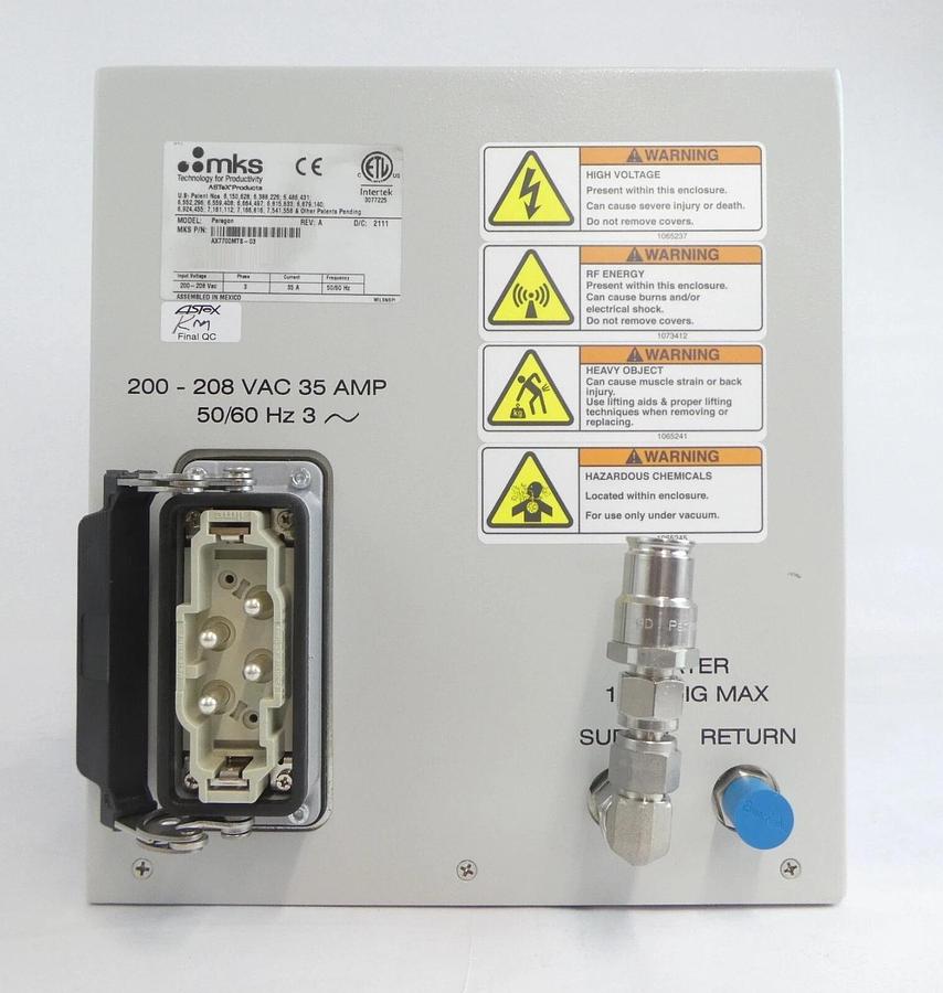 Used ASTRON Paragon F* MKS Instruments AX7700MTS-03 RPS Plasma Source Tested Working