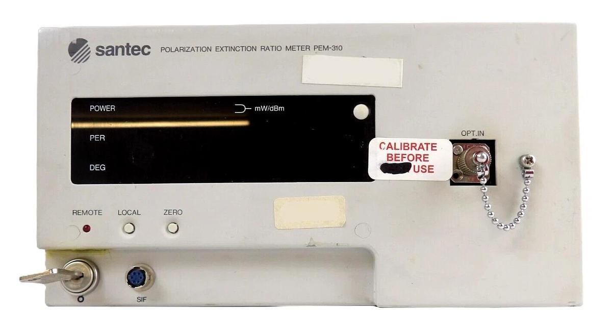 Used Santec Corporation PEM-310 Polarization Extinction Ratio Meter Working Surplus