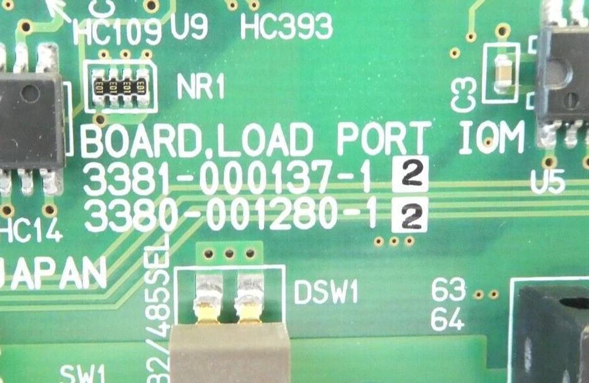 Used TEL Tokyo Electron 3381-000137-12 Load Port IOM PCB 3380-001280-12 Working Spare
