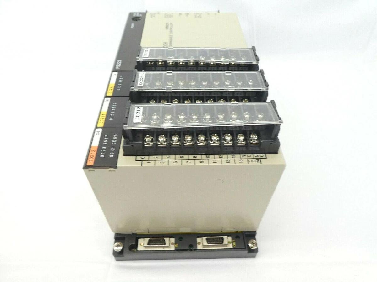 Used Omron C200H Programmable Logic Controller PLC Assembly Sysmac PS221 Working