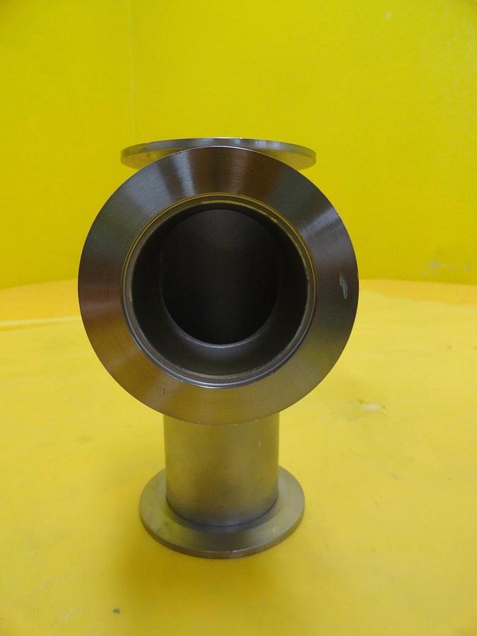 Used Nor-Cal 99B1554-C High Vacuum Tube Tee Stainless Steel NW50 Used Working