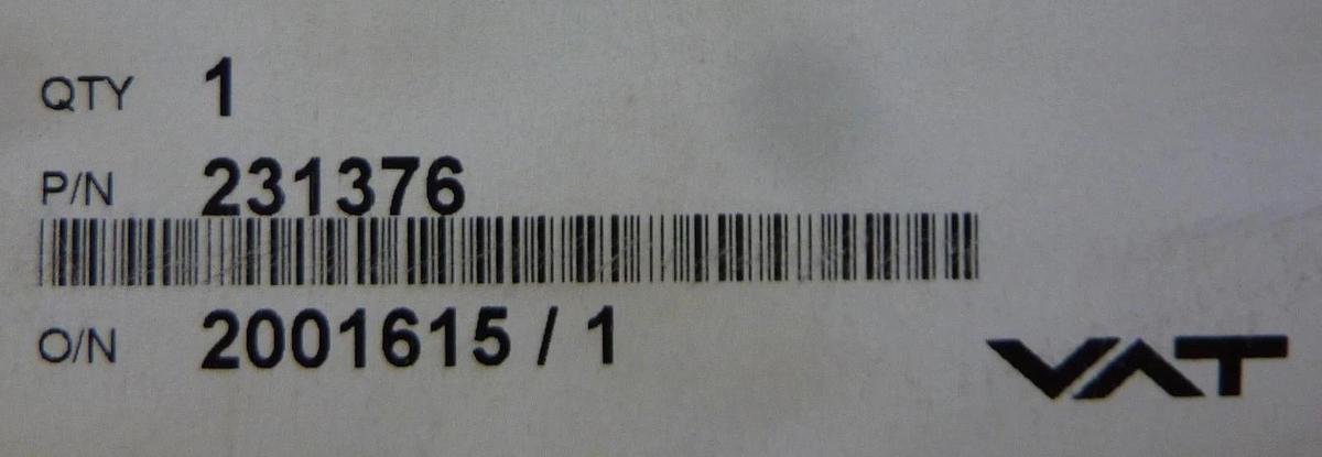 VAT 231376 Atmospheric Door Spare Plate Kit 233635 New Surplus