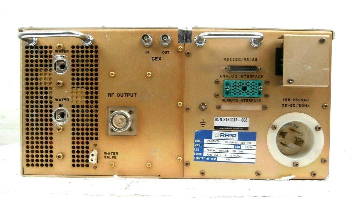 Refurbished RF30S RFPP RF Power Products AE 3150017-008 RF Generator RF-30SWC Refurbished