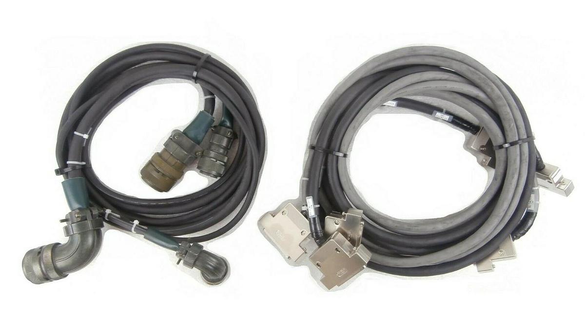 Used Yaskawa XU-RCM2500T Robot to Linear Track Cable Set of 5 Nikon OPTISTATION 7