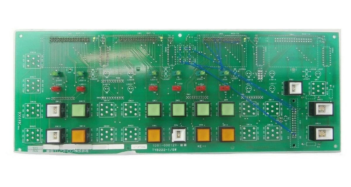 Used TEL Tokyo Electron 1D81-000129 Interface Panel PCB TYB222-1/SW Unity II As-Is