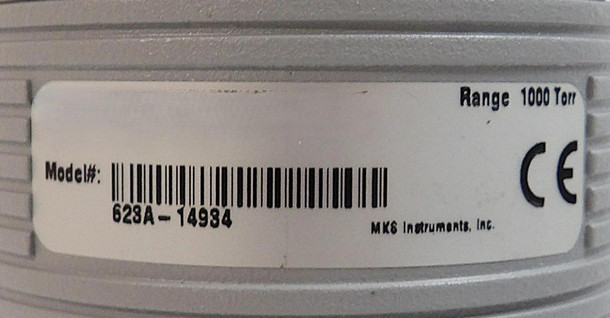 Used MKS Instruments 623A-14934 Baratron Capacitance Manometer Lot of 2 Working