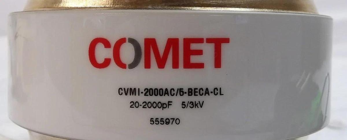 Used Comet CVMI-2000AC/5-BECA-CL Variable Vacuum Capacitor 20-2000pF 5/3kV Working