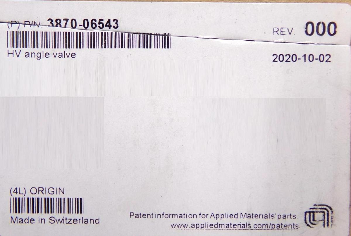 VAT 26428-KA11-BTX1 Angle Valve AMAT 3870-06543 Reseller Lot of 2 New Surplus