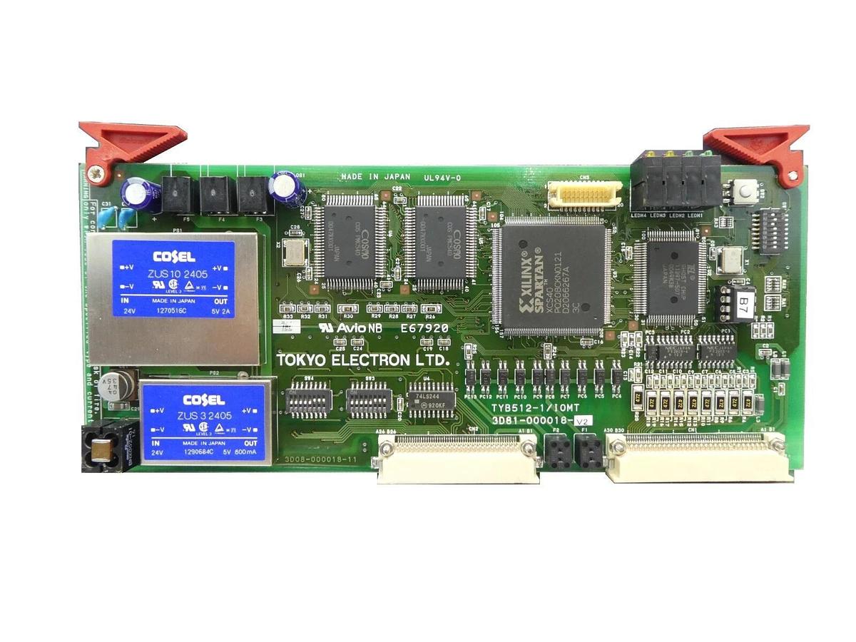 Used TEL Tokyo Electron 3D81-000018-V2 Power Supply PCB Card TYB512-1/IOMT Working