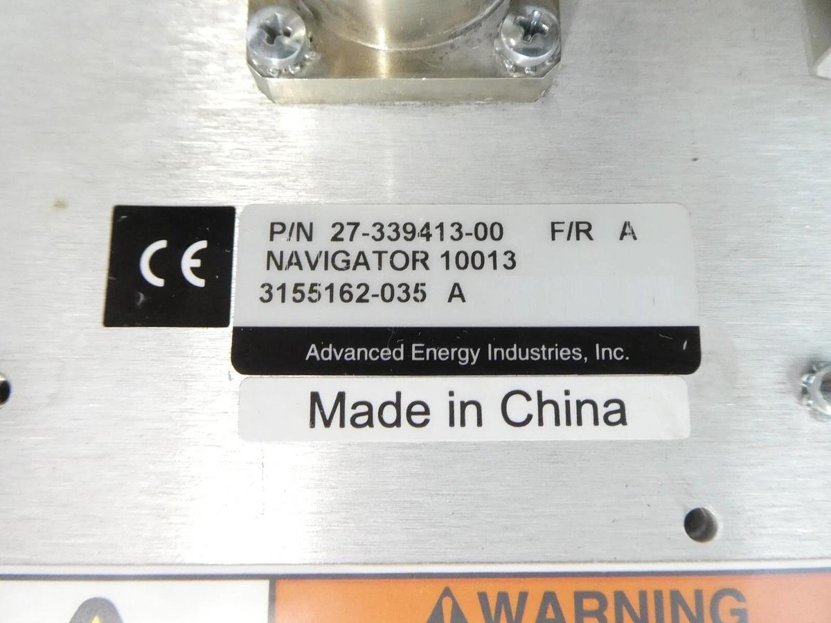 Used RF Navigator AE Advanced Energy 27-339413-00 RF Match Module Working Spare