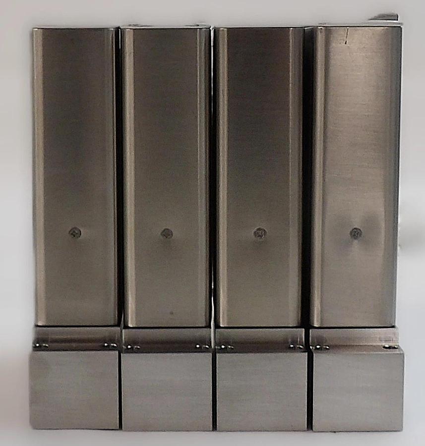 Used Brooks Instrument GF125C-105871 Mass Flow Controller MFC Lot of 4 Surplus