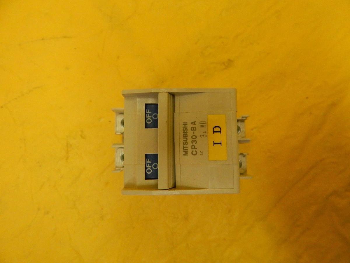 Used Mitsubishi CP30-BA Circuit Protector 2-Pole 3A Reseller Lot of 6 Used Working