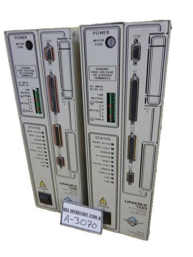 Used Aerotech ES13713-3 Multitasking Motion Controller UNIDEX 100 Lot of 2 Working